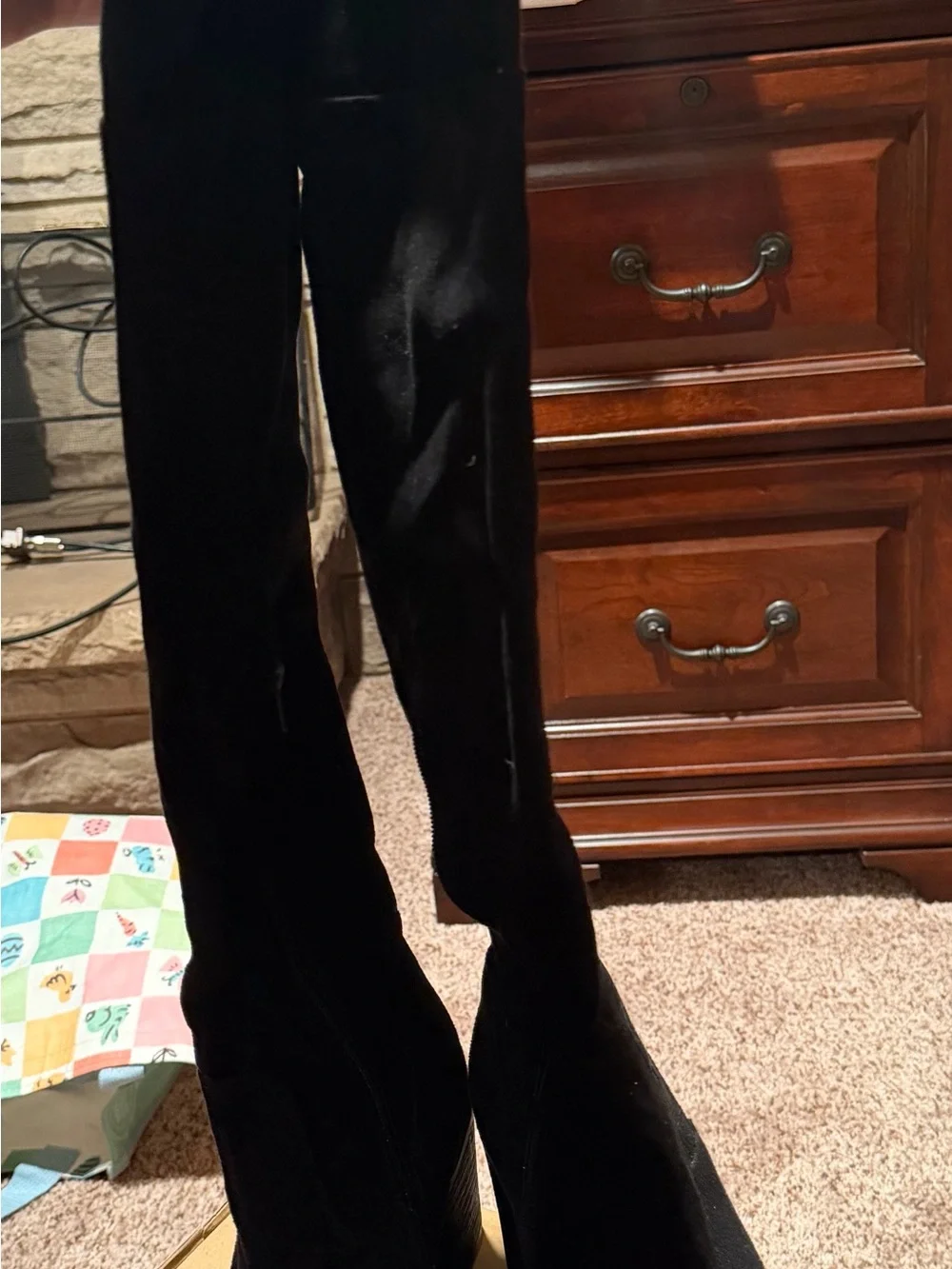 Classic Black Over-the-Knee Boots — Sleek Stretch Fit